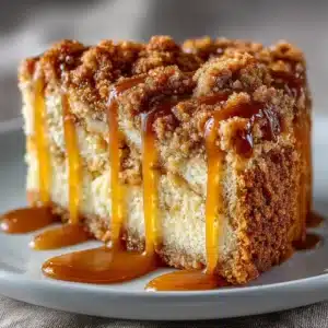 The ingredients for the apple crumb cake, including fresh apples, flour, sugar, and spices, arranged neatly on a wooden surface.