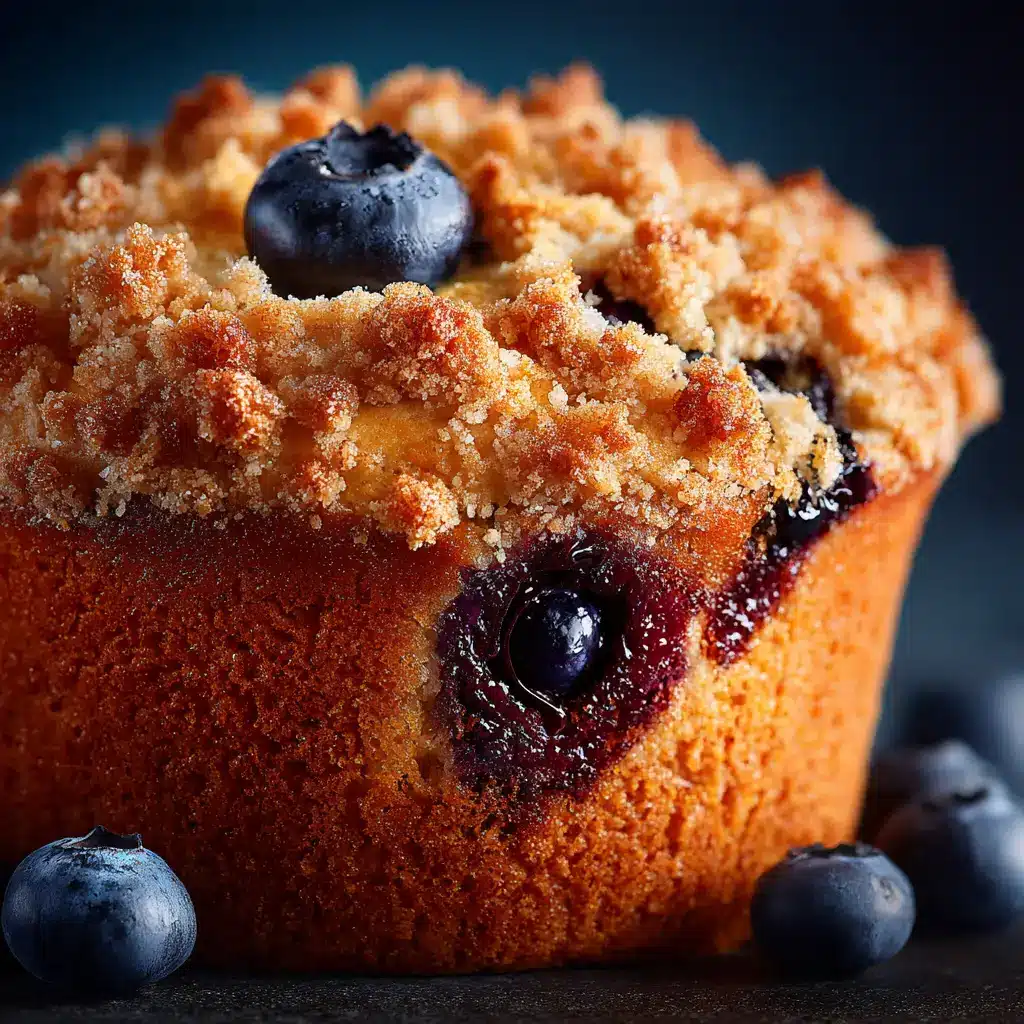 A bowl of muffin batter with fresh blueberries being folded in gently with a spatula.