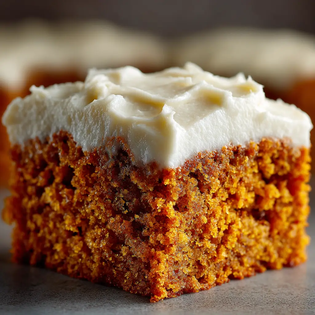 Paula Deen Pumpkin Bars (The Best, Easiest Recipe) 2 The process of mixing the pumpkin bar batter in a glass bowl, showing the vibrant orange pumpkin puree.