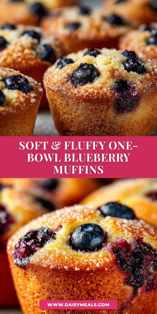 A perfect blueberry muffin recipe with a golden-brown top, split open to show a moist, fluffy interior packed with juicy blueberries.