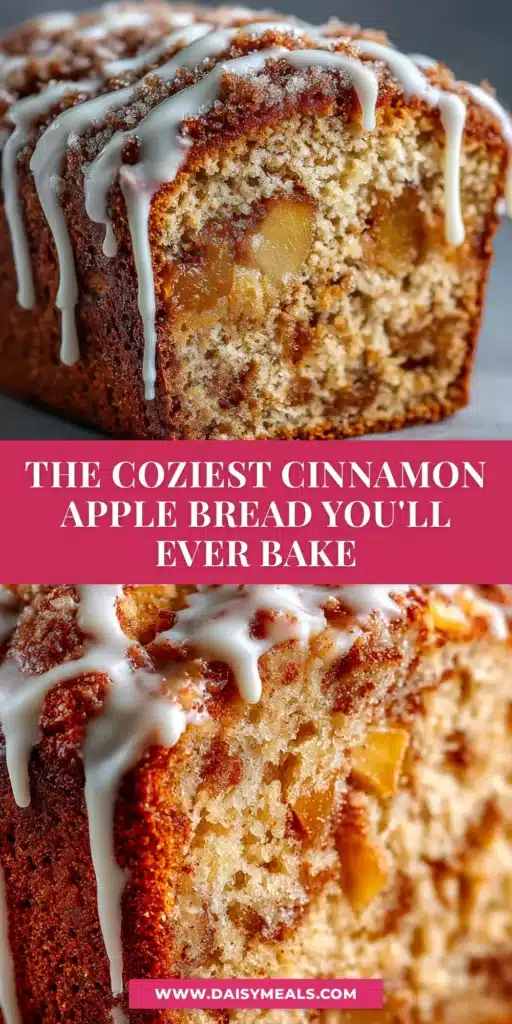 A beautiful slice of cinnamon apple bread recipe on a plate, showing the moist crumb and a perfect cinnamon swirl throughout.