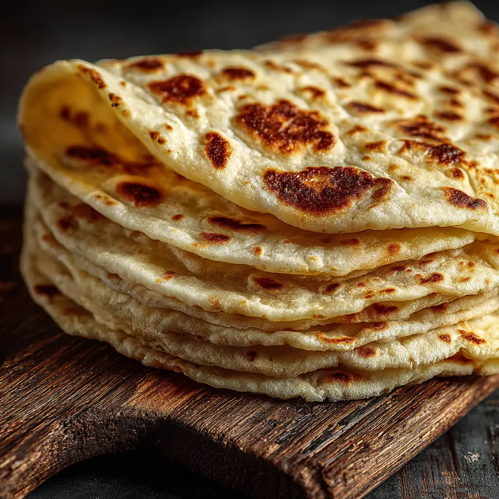 Sourdough Discard Tortillas: The Softest, Easiest Recipe 1 A thin, rolled-out sourdough discard tortilla cooking in a hot cast-iron skillet.