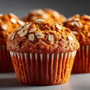 A large bowl containing the batter for healthy pumpkin muffins, with wet and dry ingredients being folded together gently with a spatula.