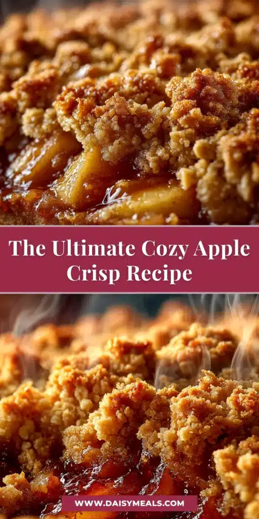 A delicious Pioneer Woman apple crisp recipe served in a rustic baking dish, with a scoop taken out to show the bubbly apple filling and crunchy oat topping.