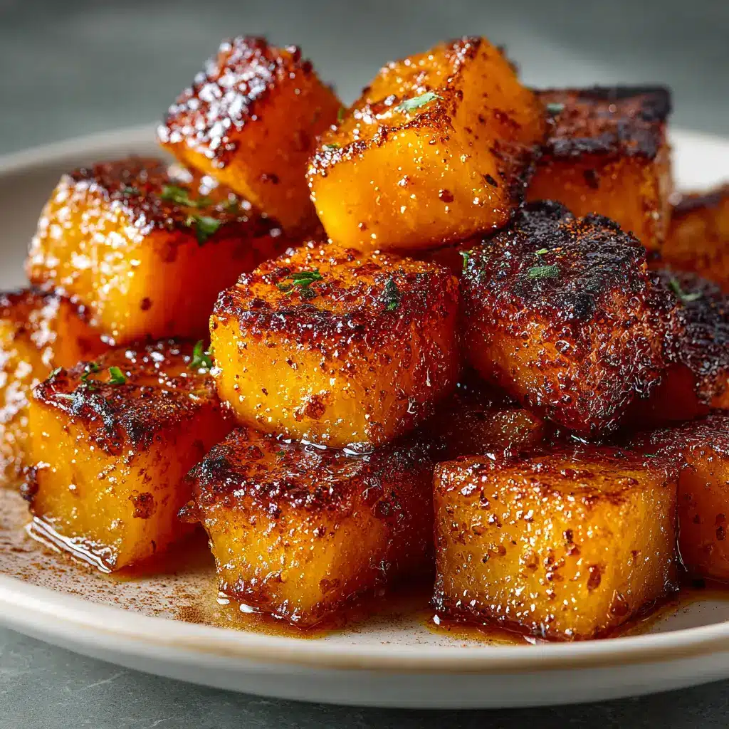 Roasted Butternut Squash: The Perfect Easy Recipe 1 A bowl of savory roasted butternut squash cubes, garnished with fresh herbs. This image shows a delicious variation of the healthy butternut squash recipe.