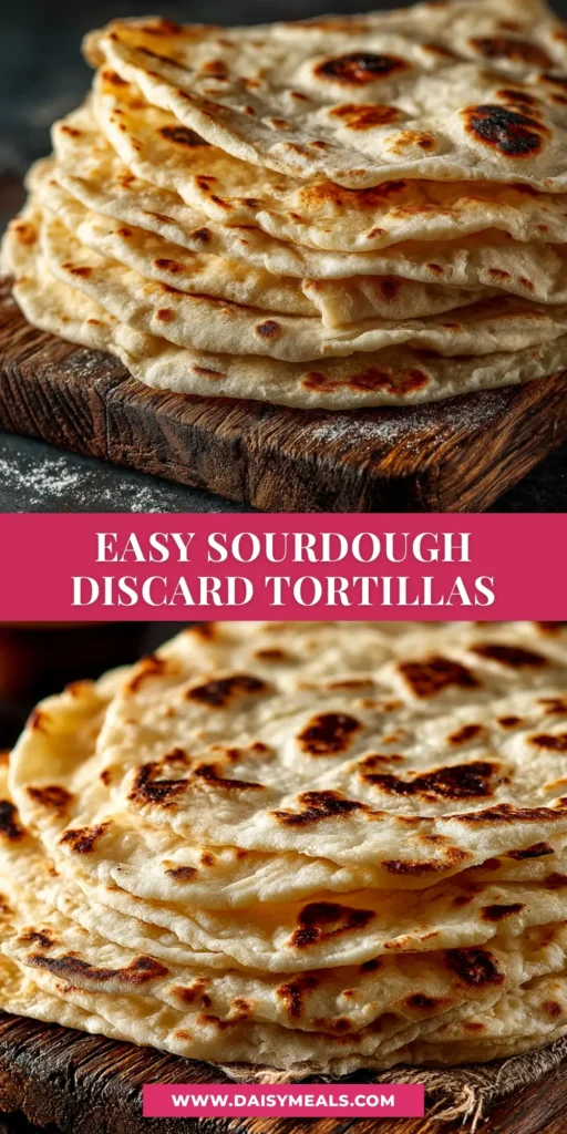 Sourdough Discard Tortillas: The Softest, Easiest Recipe 3 A stack of freshly made, soft sourdough discard tortillas wrapped in a kitchen towel.