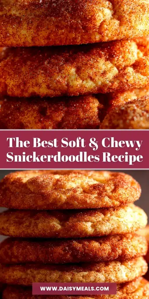 Snickerdoodle Recipe for Perfectly Soft and Chewy Cookies 3 A stack of soft and chewy snickerdoodle cookies on a plate. The perfect snickerdoodle recipe for classic, cinnamon-sugar coated cookies.