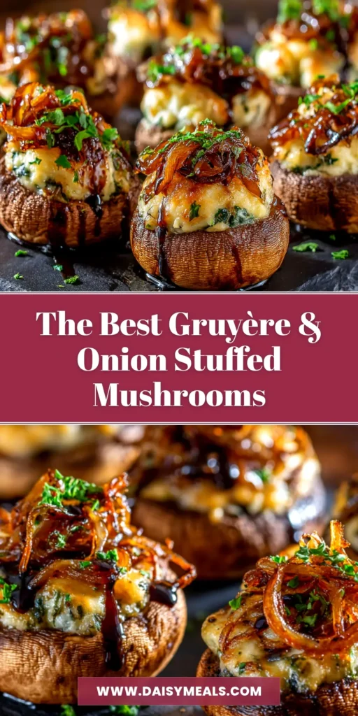 Stuffed Mushrooms (The BEST, Easiest Recipe!) 4 An overhead shot of perfectly baked sausage stuffed mushrooms on a white platter, garnished with fresh parsley. The best easy appetizer recipe!
