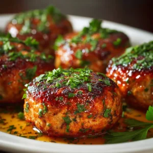 A single slice of ground chicken meatloaf on a white plate, showing the tender and juicy interior texture. A healthy and easy weeknight dinner idea.