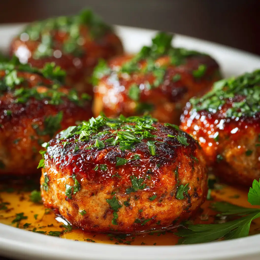 The process of spreading the tangy ketchup glaze over the top of the uncooked chicken meatloaf before it goes into the oven. An essential step for flavor.