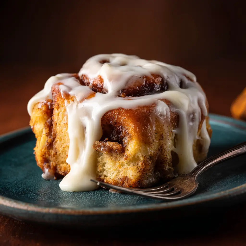 The uncooked pumpkin cinnamon roll dough after its first rise, looking soft, puffy, and ready to be rolled out.