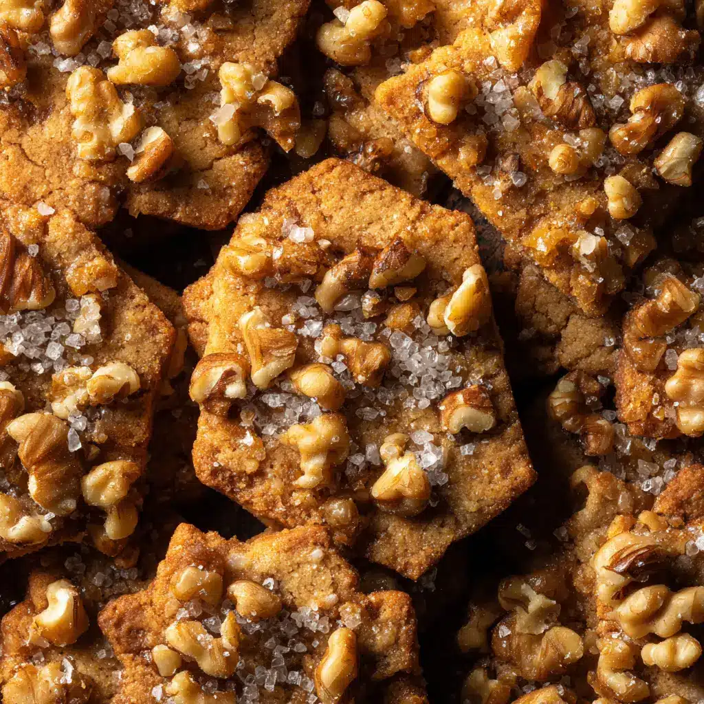 Close-up of the slice-and-bake maple walnut shortbread cookie dough log before being baked.