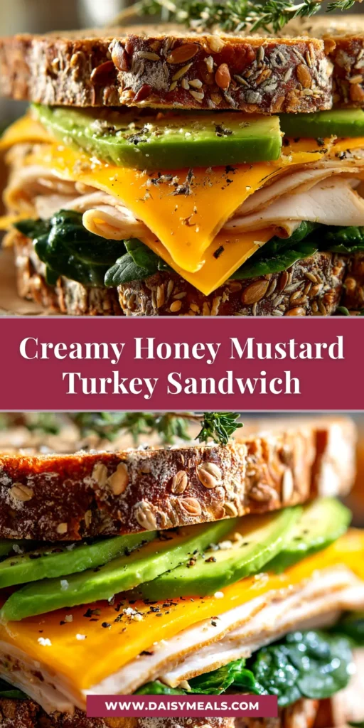 The ultimate turkey avocado sandwich recipe, stacked high with fresh ingredients on toasted bread. A perfect quick and easy lunch idea! | DaisyMeals.com