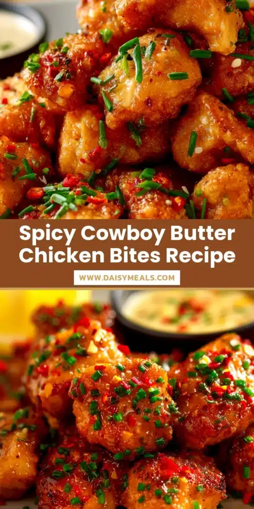 Cowboy Butter Chicken Bites: A 20-Minute Flavor Explosion 3 A close-up overhead shot of Cowboy Butter Chicken Bites in a cast-iron skillet, garnished with fresh parsley.