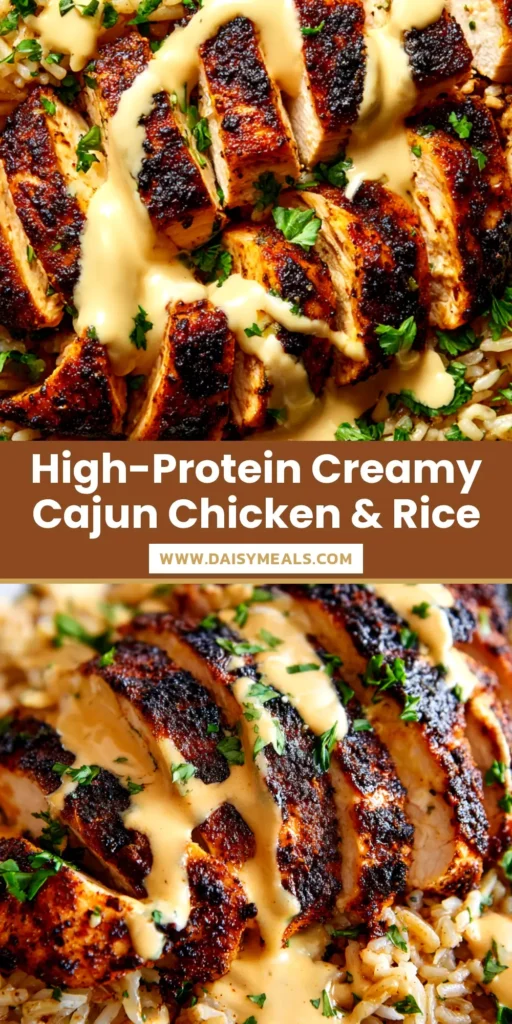 A skillet of creamy Cajun chicken, with the chicken breast sliced to show the juicy interior, smothered in a rich orange-tinted cream sauce and garnished with fresh parsley.