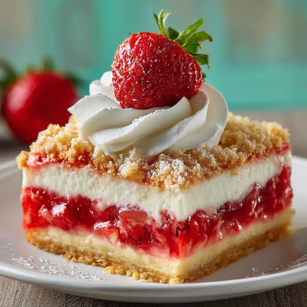 The ingredients for the 5-ingredient dump cake laid out, including yellow cake mix, strawberry pie filling, cream cheese, sugar, and butter.