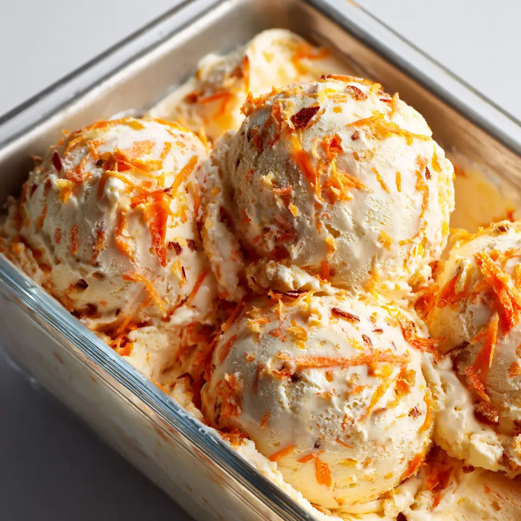 A close-up macro shot of homemade spiced ice cream base being churned, showing the rich and velvety texture before freezing.