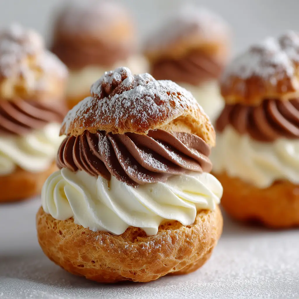 A close-up of a perfectly baked choux pastry shell, demonstrating the golden, crisp texture achieved with this Cream Puff Recipe.
