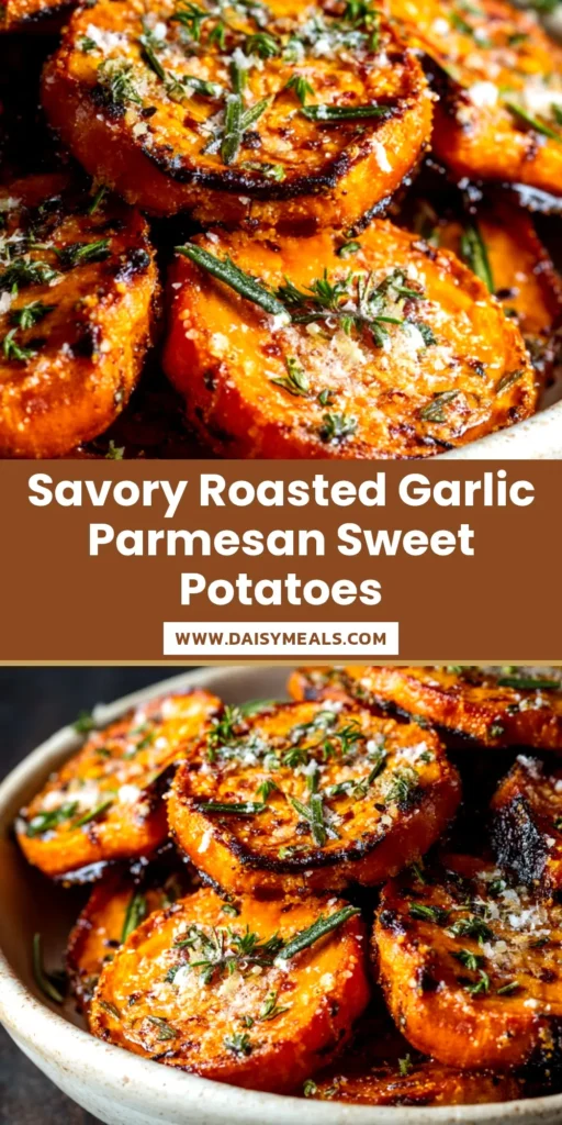 A pan of perfectly crispy roasted sweet potatoes, seasoned with herbs and spices. The ultimate recipe for a healthy and delicious side dish.