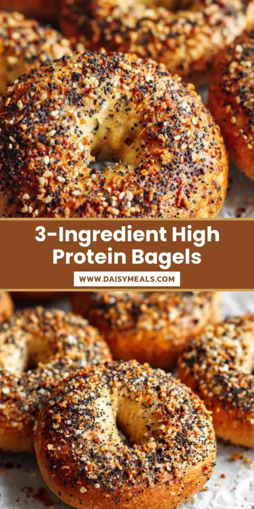 A close up of freshly baked Cottage Cheese Bagels with a heavy everything seasoning coating, resting on a wire rack with white parchment paper.